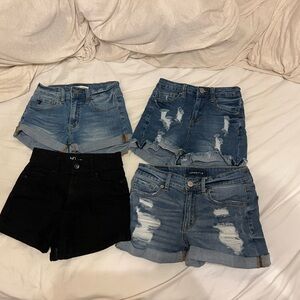 Lot of 4 Jean shorts